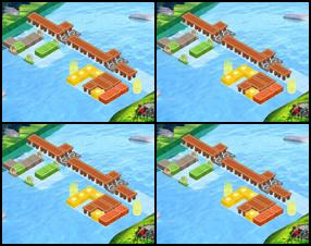 Используйте мышку, чтобы передвигать детали и строить из них мост. Если вам мешает какой-либо из блоков, просто отодвиньте его на свободное место. У разных фигур - разные значения, их вы узнаете из игры.