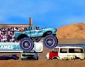 4 wheel madness - Try to reach the finish time without getting damaged or turned upside down. Use arrow keys to control the game. Press UP and DOWN keys to move forward, to move backward. Press LEFT and RIGHT keys to learn the truck. Press P to pause.