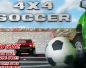 4v4 Soccer - Эта игрушка, что-то новое и интересное. Твоя задача - управлять своим 4х4 Хаммером и забросить мячик в футбольные ворота. Используй свой футбольный навык и навык вождения, чтобы победить противника. Для управления используй стрелки клавиатуры.