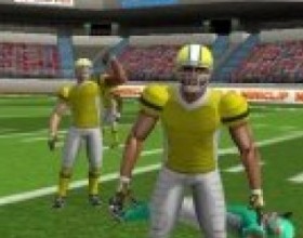 American Football - Эта игра где надо хорошенько спланировать нападение в Американском Футболе. Выбери свою тактику и начинай игру. Кликай на зеленый круг, когда он появится. После выбирай действия, которые должны выполнять твои игроки (Бежать, увернуться и так далее) кликай на доступные кнопки.