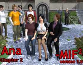 Ana: Ch.2 - MIF - Ana is one hot slut and she seems to be addicted to cheating. In this game, she takes cheating to a whole other level. She plans to have amazing sex with 2 guys, a girl and a stranger. Her pussy burns with desire and no one can stop her, not even her cuckold husband. Ana is so good at juggling cocks that her husband doesn't notice that she is cheating on him. Their sex life have never been better. Every time they fuck, she always drains his cock and still continues to fuck him. Peter is her human dildo and he likes it. Mirror, mirror on the wall who is the sluttiest of them all? Of course it's Ana!