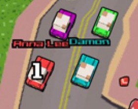 Big Pixel Racing - Get in the list of the best drivers and earn money as you win the races. Spend it on upgrades. Use the arrows to control your car. Press Z to use boost and X to use items, M to toggle the Map on/off. Press Space to enter races and shop.