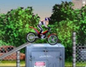 Bike Mania 2 - Ride your motorbike on various different obstacles and surmount them in as little time as possible. Jump cars, barrels and other obstacles without crashing! You have to surmount all the obstacles as soon as possible.