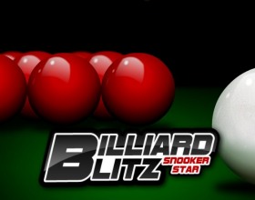 Billiard Blitz Snooker Star - In this very well made online flash snooker you can play against dozens of computer opponents, join few tournaments and many more. Become the true champion. Use your mouse to aim and hit the billiard balls.