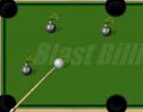 Blast billiards - Position the angle of the cue by placing your mouse next to the ball you’re aiming for. Hold down your left mouse button while watching the power bar. Release the button to shoot! Be careful – sink the cue ball, or hit the dynamite and the game is over! Clear the table each time to reach the next level. There are a total of 10 levels!