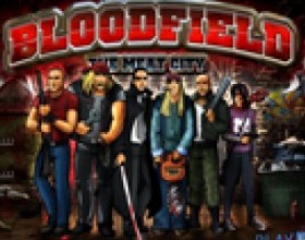 Bloodfield The Meat City - Choose your hero and shoot your way through 50 different levels across 5 scenes. Over 25 different weapons to unlock. Use W A S D or arrow keys to move. Use Mouse to aim and shoot. Collect money after killing enemies to use it in the shop.