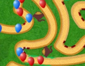 Bloons Tower Defence 3 - Brand new Bloons Tower Defense game, a few more towers and a load of really nice maps. Stop any Balloons from escaping the maze by building and upgrading balloons popping towers. Use only mouse to control game.