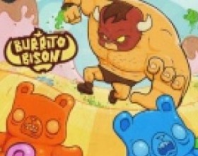 Burrito Bison - Отправь бизона домой. Для этого тебе нужно размочить резиновых медвежат и прочие снеки, которые помогут тебе удержаться в воздухе. После каждого прыжка ты получаешь деньги, на которые можешь улучшить свои навыки и купить новых, особо опасных противников. Управление мышкой.