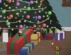 Christmas Defense - Your mission is to protect your Christmas Presents and milk with cookies. Stop Grinch army from attacking your base. Upgrade your weapons and army to kill your enemies easier. Use Mouse to aim and shoot. Switch weapons with 1-6 numbers.
