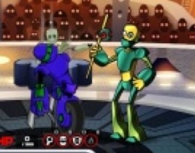 Chrome Wars 2 Arena - Ты должен подстраивать и модернизировать своего робота в течение игры, чтобы побороться с остальными роботами на шести аренах и получить долгожданную свободу.  С каждой победой ты получаешь деньги для апгрейдов. Управление мышкой.