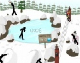 ClickDEATH Winter Wonderland - It's winter outside. Your task is to turn this peaceful time of the year into total havoc.  Ruin the joy and happiness. Use your mouse to find right spots to click and kill all stick men. It's not so easy task. Use your mind and logic to kill all of them in the right order.