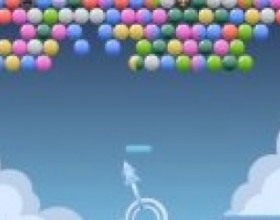Cloudy Bubbles - Everybody loves bubble shooter games. Here's another version of this classic game. Match 3 or more of the same coloured bubbles to remove them. That's it - enjoy :) Use your mouse to control this game.