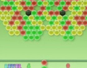Clusterz - Become the best bubble shooter player! If you like arcades, then this addictive game is for you. Remove all colored bubbles by matching three or more bubbles of the same color. Black bubbles are not removable. Use mouse to aim and shoot.