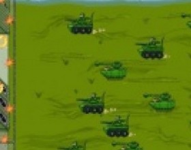 Command and Defend - Your task is to protect your base from attacking enemy tanks. You can use all available weapons, by new ones in the shop, equip your base with other automatic turrets, place land mines and many other things. Use mouse to aim and shoot. Switch weapons with 1-4 numbers. R to reload, Space to open shop.