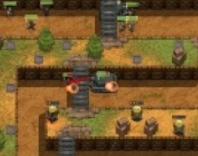 Commando Defense - Эта замечательная игра про обороняющиеся башни. Бери на себя управление Командой! Останови нападающих врагов и бегай вокруг для поддержки своих башен. Зарабатывай деньги и трать их на новые башни или модернизируй старые. Для управления используй мышку.