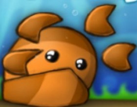 Craqua - Your goal is to help the crab of making perfect defense for his home world. Shoot enemies using your mouse click, collect stars by moving the crab with your mouse, too. Upgrade your weapons. Press Space to shoot rockets.