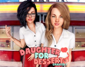 Daughter for Dessert Ch1 - This is a high resolution adult visual novel. The story is about a father and daughter. They are running cafe and facing different difficulties in this business. Meanwhile lots of other spicy things happen around that may distract them from the main job.