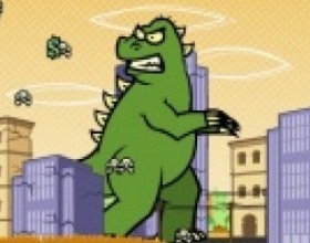 Days of Monsters - Your mission is to breed your big dinosaur, travel around the world and destroy all biggest cities. Buy upgrades to be able to stand against armies and destroy everything even faster. Use Mouse to aim and shoot. Use 1-6 numbers to perform special actions. Use Space to change direction.