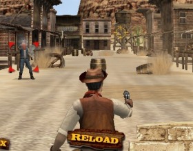 Desperado - I guess you're the only one in this desperate town who can sort things back to normal again. Criminals are everywhere and you have to shoot them all. Use your gun and shooting skills to kill them. Use Mouse to aim and fire. Use A D to strafe left/right. Press S to cover. Use Space to use Eagle eye.