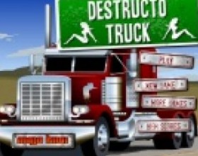 Destructo Truck - You have to control your truck, drive it down from the ramp to get maximal speed and try to cause as much damage as possible. Use Right arrow key at the beginning. Use earned money for upgrades to your truck and ramp.