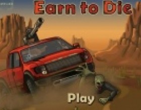 Earn To Die - All land around you is fulfilled with hungry zombies. But some rescue helicopter has came after you. You have only one chance to escape. Find any car as start your way to the freedom. Hit zombies, perform stunts and earn money to buy upgrades. Game really rocks - please be patient. Use Arrow keys to control your car.