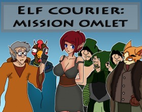 Elf Courier - Mission: Omlet - This is a really short extension of Elf Courier game. She has a task to find 3 eggs to make an omelet for her master. To do that she has to find them first. There are only 4 choices in general. Just pick all of them and reach the sex scenes.