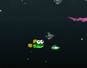 Evolvo Plus - You start as a little water creature. Your task is to grow as big as you can by eating other smaller fishes and sea creatures! Use upgrade options and gain special powers. Avoid many dangers from fishermen, oil and other. Later you'll have to fight against even humans. Use arrow keys to move.