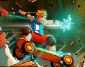 Extreme Skater - Возьми свой скейтборд и езжай по лесной трассе. Достигай супер скоростей и выполняй различные трюки в воздухе, пока собираешь монеты. Используй стрелки клавиатуры, чтобы удерживаться на доске. Жми клавишу вверх, чтобы прыгать. Используй Z X C, чтобы проделывать трюки.