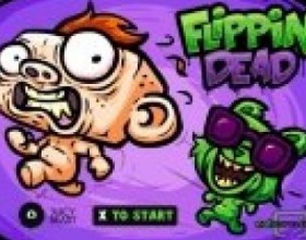 Flippin Dead - Your task is to survive as long as you can, open crates, get power ups and kill all monsters. Use Arrow keys to move around and avoid from zombies. Press K to open crate.