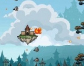 Fortress Magnus - You are inside a big sky fortress. Your task is to control it, destroy all attacking enemies and save all from the sky falling princesses. Collect money and other bonuses to buy upgrades and complete all 20 levels. Use Arrows to move, Mouse to aim and fire.