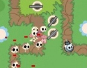 Friendly Fire TaD - Your task is to create your defenses by placing your turrets to kill creeping creatures. After you kill enemy it will drop some pickup. Pick them up for some extra money. You can use 2 kinds of weapons - Upgradable Towers and Single use Mines and Bombs. Use mouse to place and manage your towers.