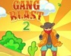 Gang Blast 2 - Твоя задача - дать упасть всем бандитам, которые находятся на платформе. Используй свое ружье, чтобы стрелять по ним или по платформам на которых они стоят. Для управления используй мышку. Пробуй собрать монеты своим ружьем.
