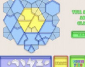 Glassez - In this puzzle game You have to make a complete stained-glass picture of variously shaped glass pieces. Rotate the pieces of different form and color by clicking on them and put them into an appropriate part of the pattern.