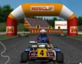 Go Karts - Take your Kart and race against three other drivers. Try to finish first and collect as much bonuses in your way as possible to earn some extra points. Use your arrow keys to control your car. Press X to drift.