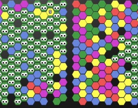 Go Virus - This game is one of my favourites for the last month. Your task is to change your colour in order to infect the same coloured hexes near you. Infect all screen as fast as possible. Use minimal number of moves. When playing against computer your task is to capture more elements than your enemy.