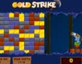 Gold Strike - Destroy blocks. It is necessary that at least two of the same blocks color are associated. Use your mouse to control the game. Just click on pair (or more) of one colored blocks in any column to destroy them.