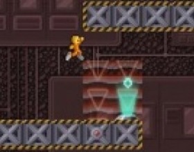 Gravinaytor - Your mission is get out from laboratory without any gravity rules. Solve all puzzles and pass strange mechanics and platforms on your way. Follow power arrows which indicates direction of the gravity to guide your hero to the exit. Move around using Arrow keys.