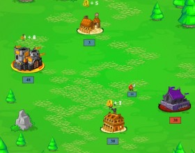 Great Conquest - We already have many games similar to this, but here you can build different buildings and then use various resources as you want. This gives you more chances to win the game. Use your mouse to control the game and send your troops from one point to another.