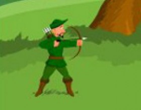 Green Archer 2 - Help archer to win in bow shooting tournaments. Fire arrows to level aims to gain points. Earn points to unlock new levels with new objects. Click and drag mouse to power up shooting level and choose direction. Release to shoot. Don't forget that the wind also can change arrow flying direction.