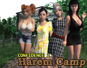 Harem Camp [v 1.0] - Confidence 2. This game combines multiple genres and it's a big mix of everything, I hope you'll like it. You'll work this summer in the camp for a women retreat. Even though it's not about your problems you can turn around everything and use those girls to have fun by yourself, take control over their minds and force them to do what you want.