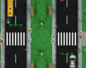 Hit the Road - The aim is to help people cross over the road and to organize safe and comfortable traffic. Use mouse to click on pedestrian to make him go, click again to make him stop. You can regulate the traffic by clicking on the traffic lights. Do not make crashes and traffic jams.