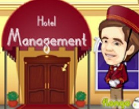 Hotel Management - Your task is to manage hotel by serving your customers as fast as you can. Keep their happiness level high and they will pay you well. Main task is to reach the goal of the day. Use mouse to control the game. Update your services between levels.