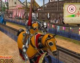 Jousting - Прыгай на своего коня и возьми в руки копье. Борись против других известных рыцарей в этом соревновании и стань чемпионом королевства. Главное правильно ощущать время. Кликай в нужный момент и целься в противника, чтобы нанести максимальные увечия.