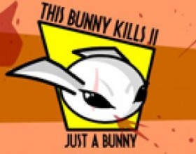Just a Bunny - Your mission in this bloody bunny fighting game is to walk around and kill all bunnies that are attacking you. Use arrows to move around, press key twice to dash attack. Press A to attack, S to throw sword up / teleport. Use D to shoot out an acid cloud.