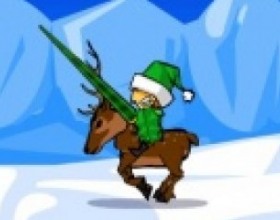 Knight Age Christmas - A Christmas jousting tournament in the North Pole. Santa is a host of this competition. Your aim is to win all duels, earn gold to buy cool upgrades to become unbeatable. Use your mouse to start moving, aim and attack your enemies. Check first time tutorial to learn how to win.