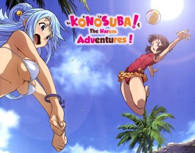 KonoSuba - The Harem Adventures - Get ready for a wild, cheeky, and horny adventure in the world of the legendary anime Konosuba! You find yourself in Axel Town, where ordinary days are practically nonexistent. This time, the familiar world takes on a whole new side, filled with temptation and porn adventures. You’ll meet both familiar faces from the anime and brand-new characters. From unpredictable Aqua and explosive Megumin to the charming Darkness, every encounter is sure to leave an impression! Take on quests, play unusual adult-themed minigames, and gradually make a name for yourself. Explore Axel Town, build relationships with its lovely residents, make important choices, and decide how your story unfolds. The fate of Axel Town is now in your hands!