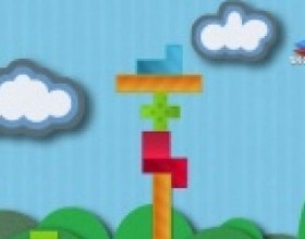 Lofty Tower 2 - Your task is to reach required high by stacking available blocks in order to build a tower and hold its balance. Pick up the blocks using your mouse and place them at the right positions. Use A and D to rotate the block.