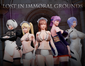 Lost in Immoral Grounds - Get ready to embark on an action-packed adventure featuring some familiar faces! In this thrilling game, you'll step into the shoes of Honoka from Dead or Alive, alongside other iconic characters like 2B from Nier: Automata. Honoka finds herself in an unknown place, where she must face off against various creatures who all want to fuck her. It's up to you to guide Honoka through intense battles and unlock special scenes along the way. Prepare for an adrenaline-fueled journey as you fight to protect Honoka and overcome the challenges that lie ahead. Can you help her navigate this dangerous world and emerge victorious? Jump into the action and find out!