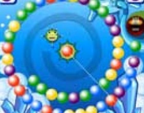 Lucky balls - Your task is to eliminate all the balls rolling on screen before they reach the skull by grouping 3 or more balls of the same color – then they will vanish. Use your mouse to aim and shoot. Be careful and have fun!