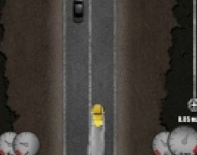 Mad Trucker - Your task to drive a big truck on the highway. Don't forget to stop at fast food places and gas stations to eat and refuel. Also repair your engine and get to the target destination as fast as you can. Move your truck using Arrow keys.